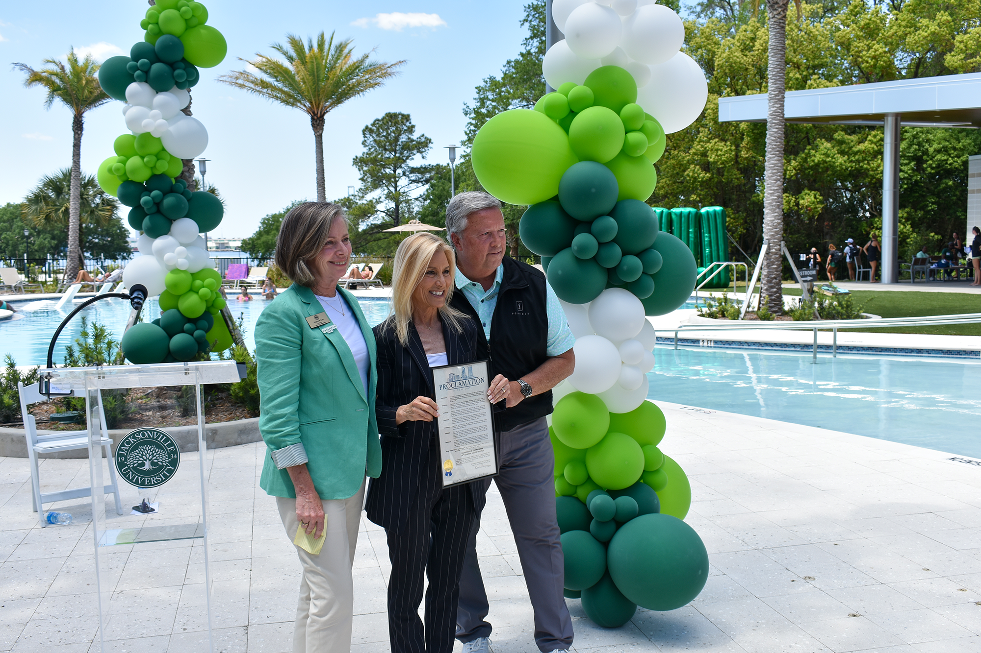 President and First Lady Cost with Mayor Deegan