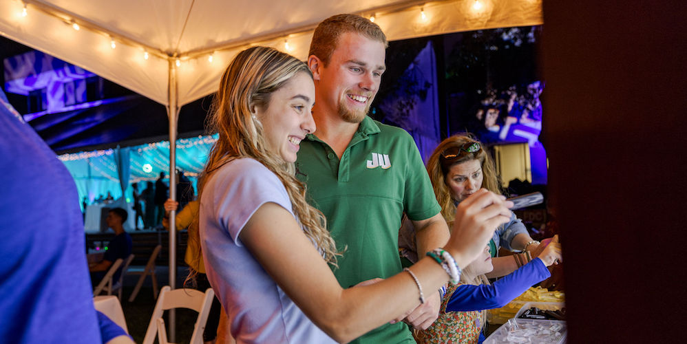 Attendees smiling at Future Fest