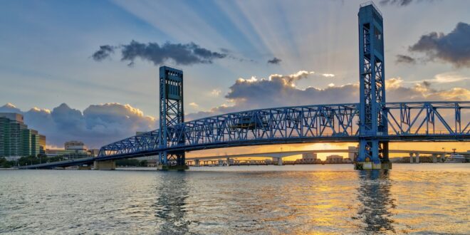 View of the Main Street Bridge downtown Jacksonville.