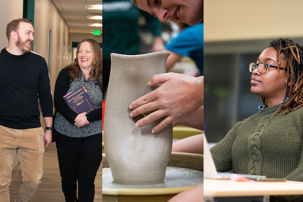 A collage of students from Jacksonville University's graduate programs.