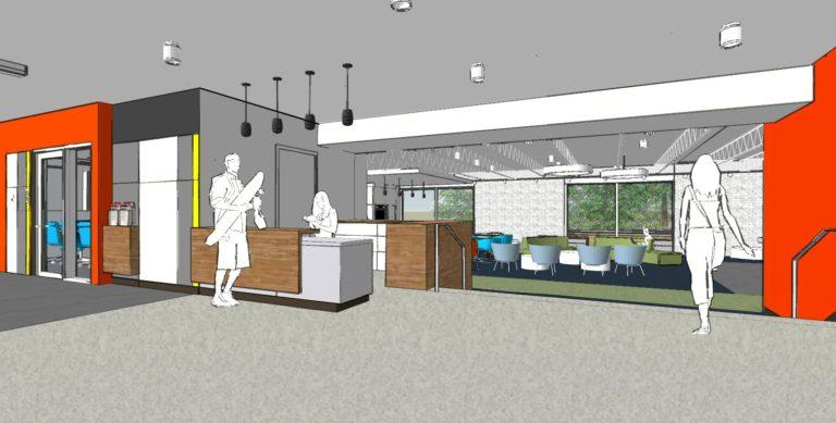 A new, welcoming lobby an common area will be barely recognizable to Williams alumni.