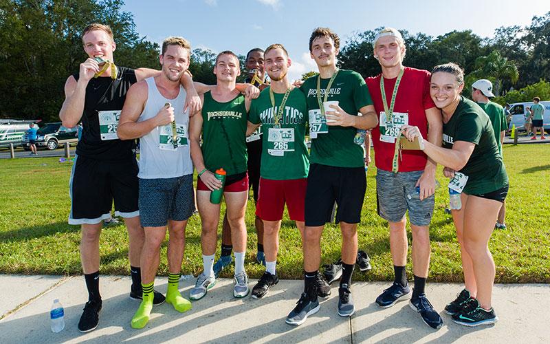 A group of runners after completing River House Run