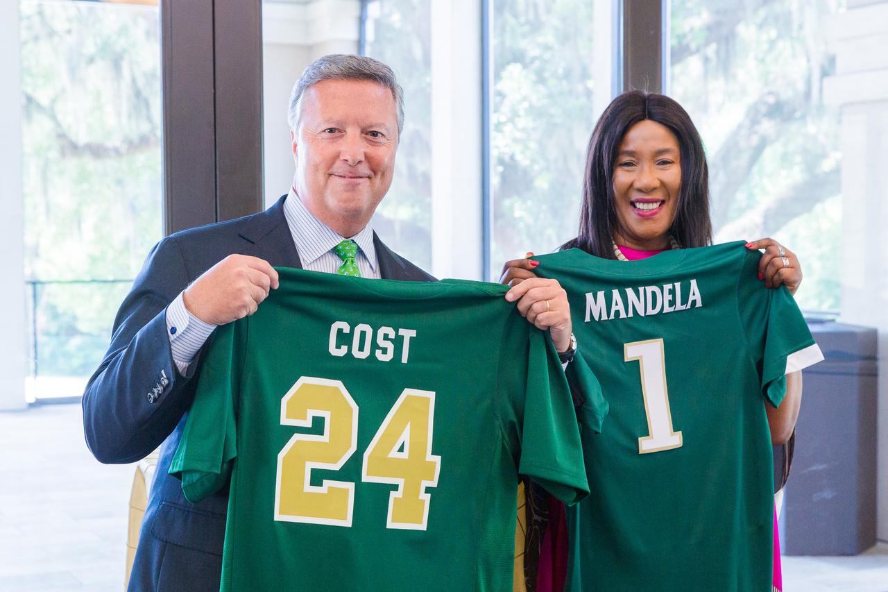 Dr. Makaziwe Mandela & President Tim Cost