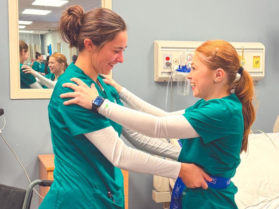 Nursing freshman students