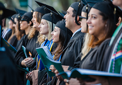 Graduates at Commencement