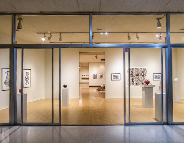 The entrance to the gallery.