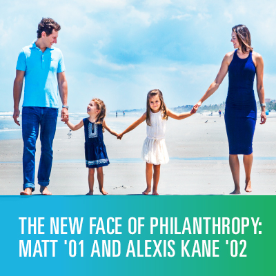 The New Face of Philanthropy: Matt ’01 and Alexis Kane ’02