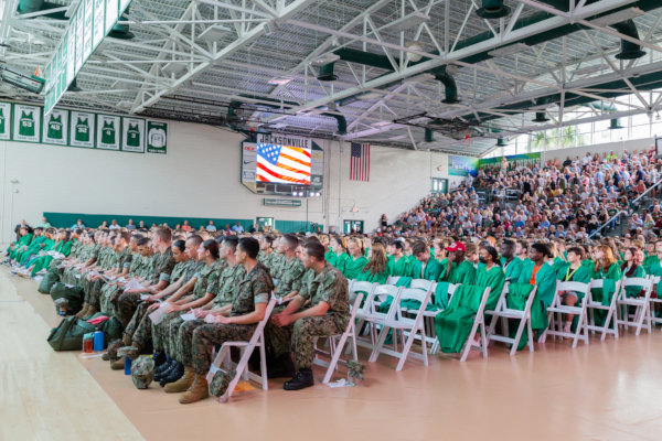 Students seating on chairs at Matriculation 2024