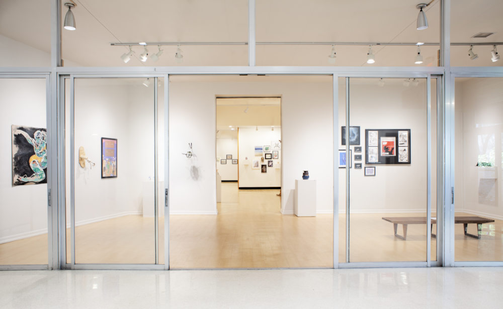A panoramic view of the Alexander Brest Gallery