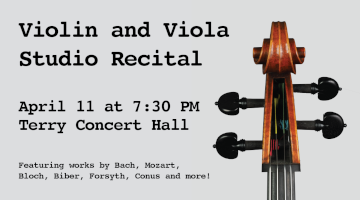Violin and Viola Studio Recital banner