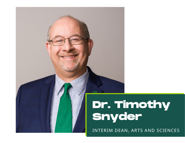 Photo of Dr. Timothy Snyder, Interim Dean of the College of Arts and Sciences