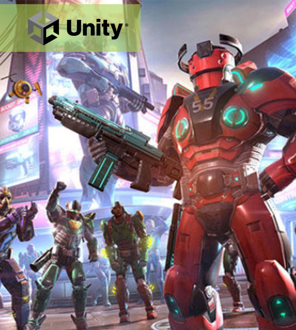 Game Design image with Unity platform.