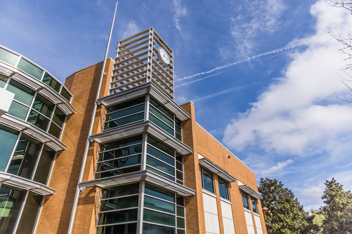 The exterior of the Davis College of Business & Technology