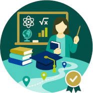 K-12 teaching icon