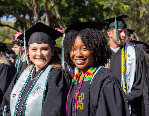 Students at Commencement Graduation Ceremony