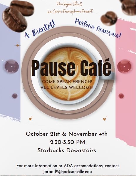 Pause Cafe flyer