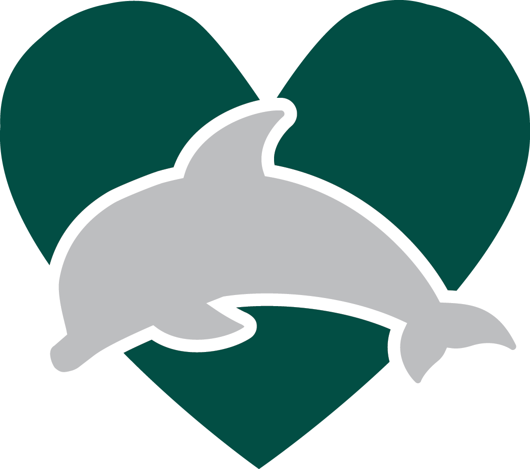 Employee Giving Logo - Dolphin in Heart