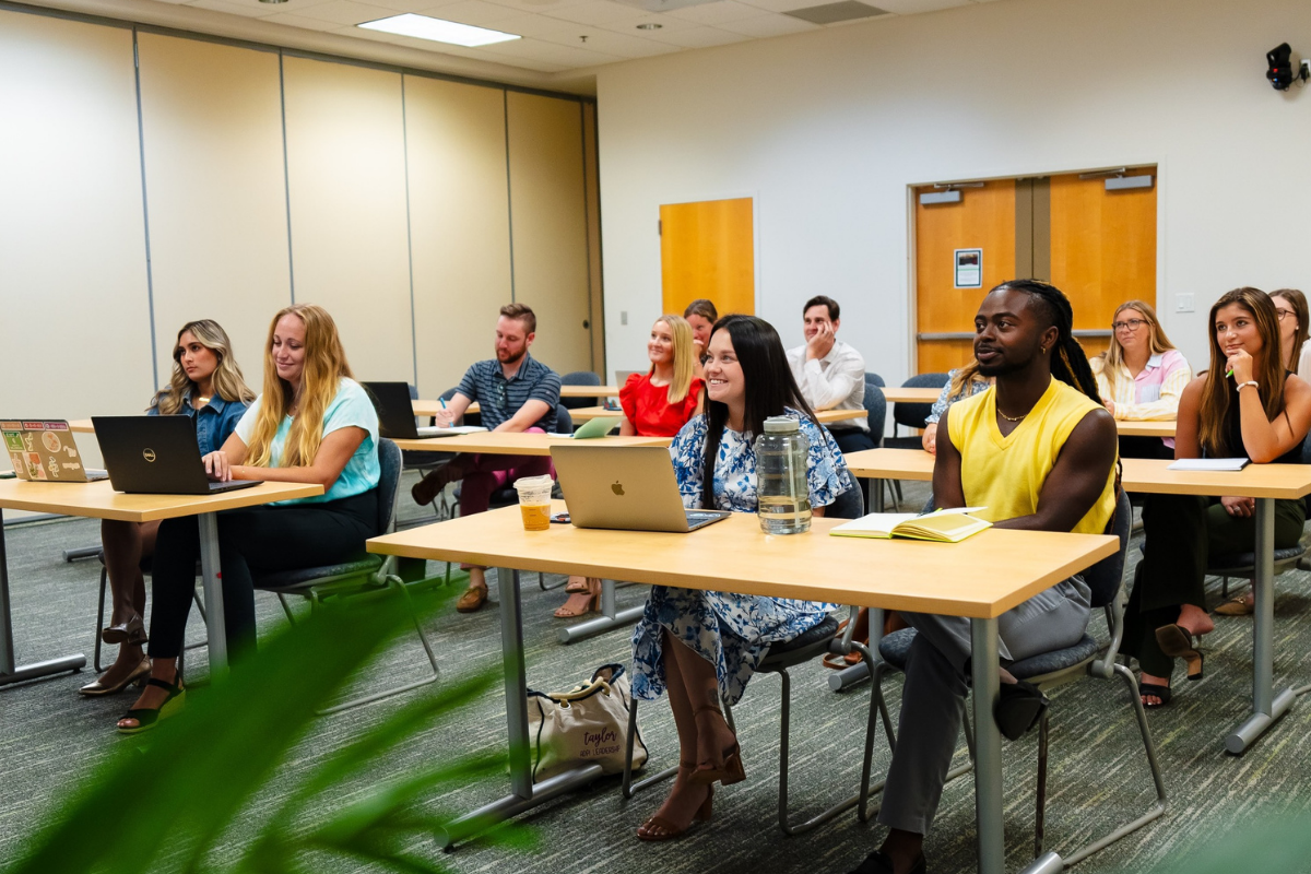 Grad Students In Classroom Setting