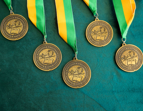 JU Green Gold Guard Medallions