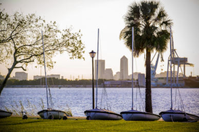 a view of the St Johns river from JU