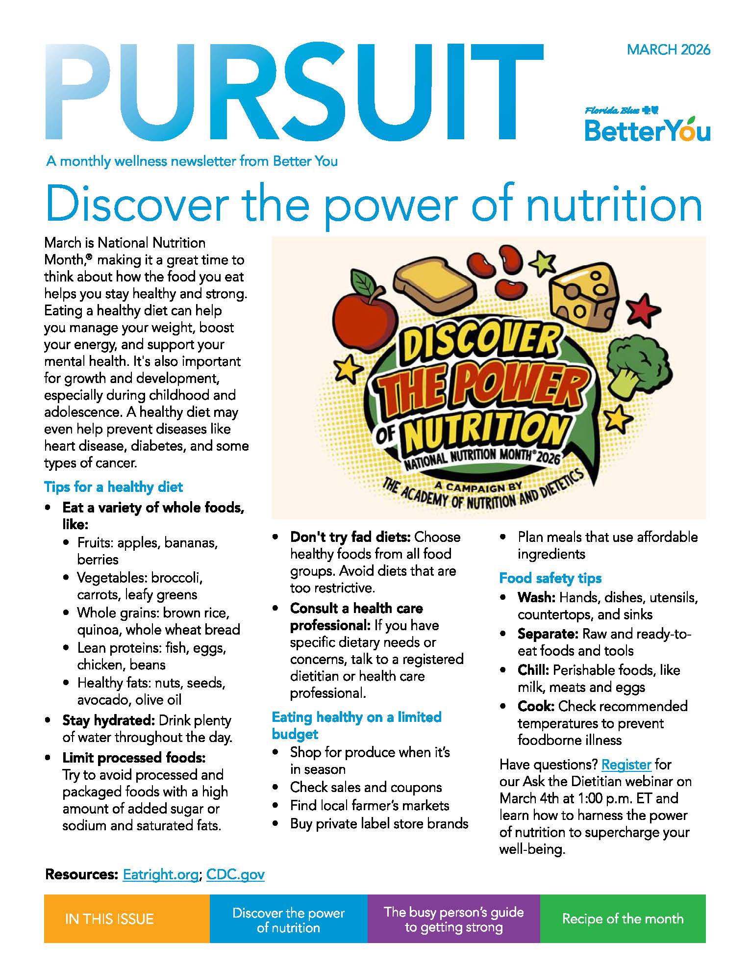 March 2026 Better You Wellness Flyer