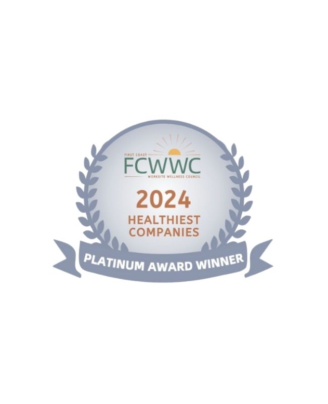 A FCWWC 2024 Healthiest Companies Platinum seal.