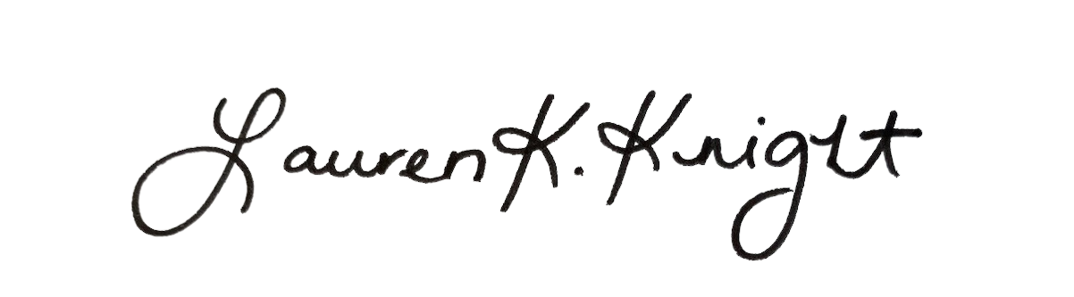 Lauren Knight's signature