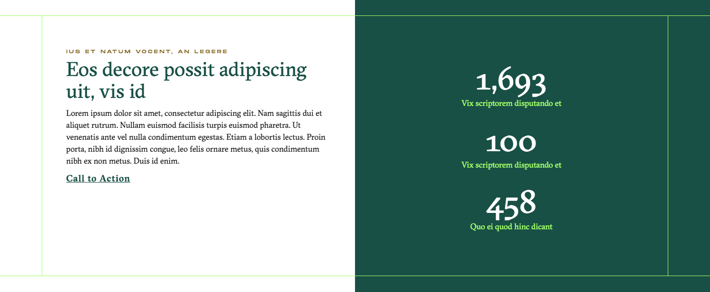 Block: Three statistics.