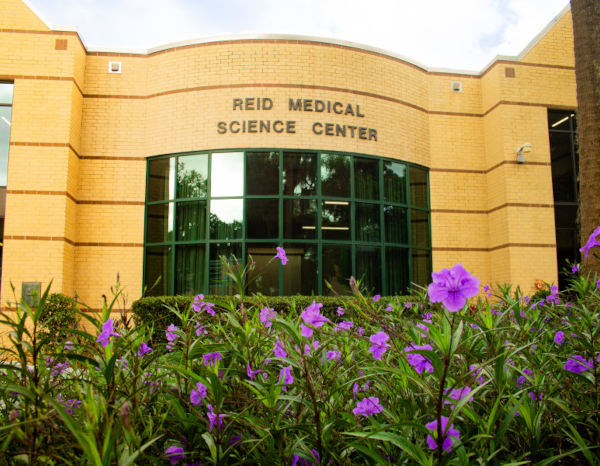 The Reid Medical Science Center building facade. 
