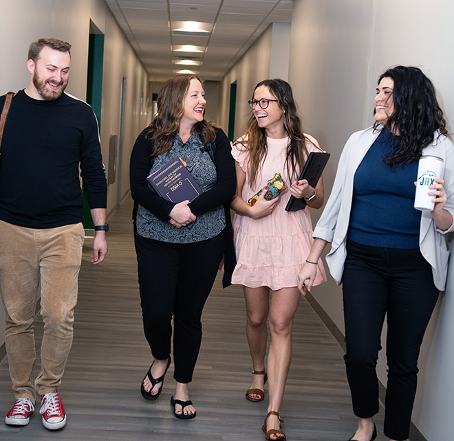 CMHC students walking