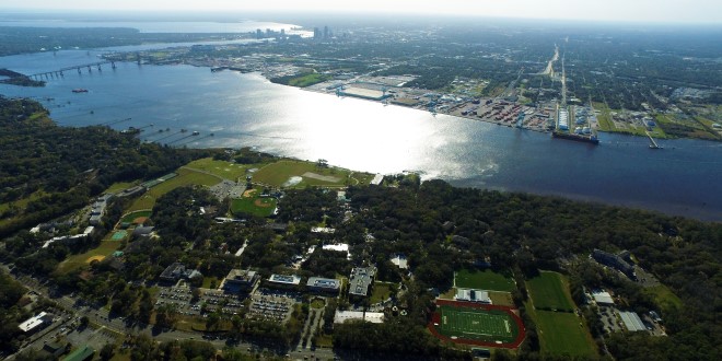 aerial view of the City of Jacksonville 