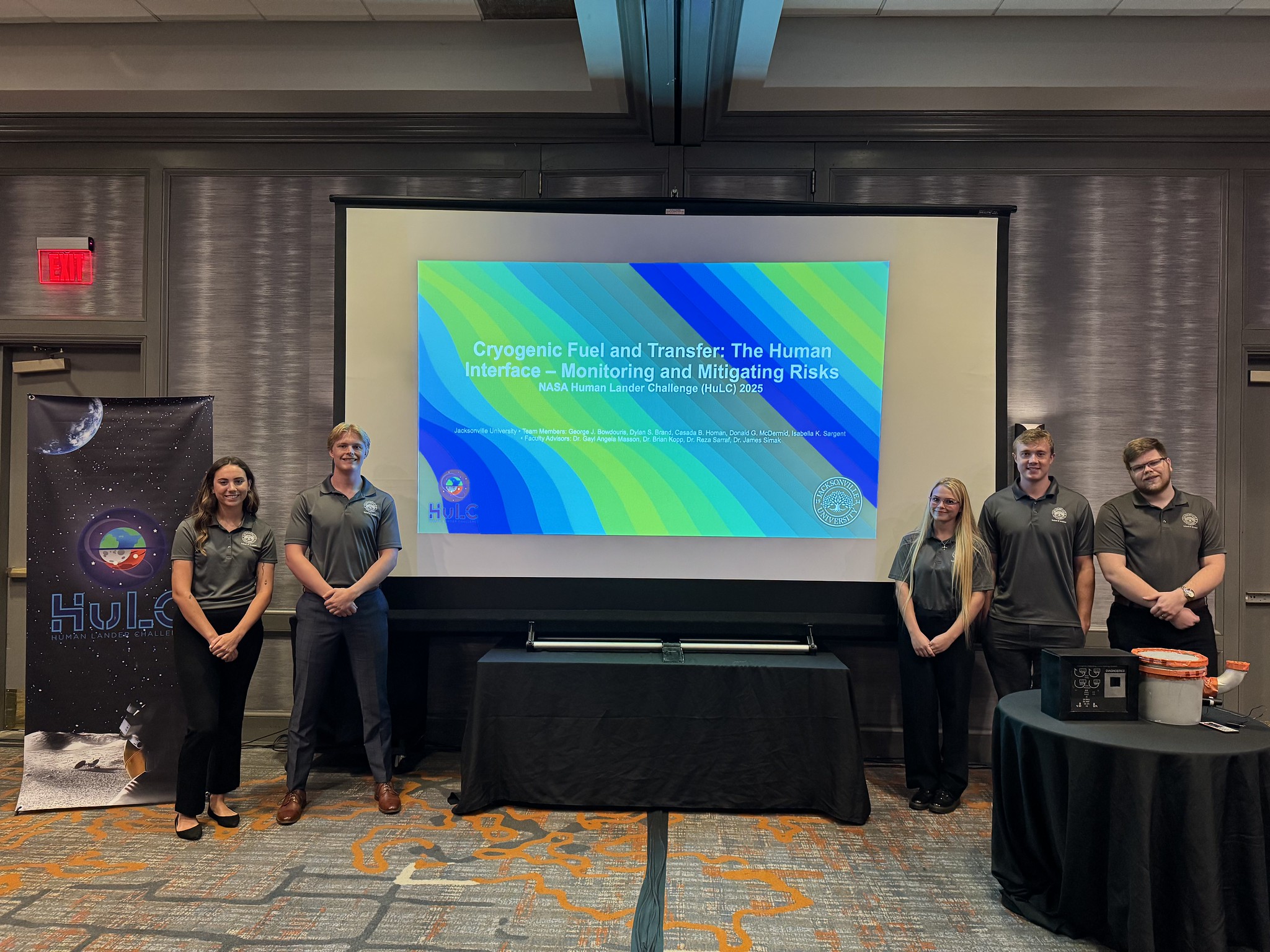 Finalist team with presentation