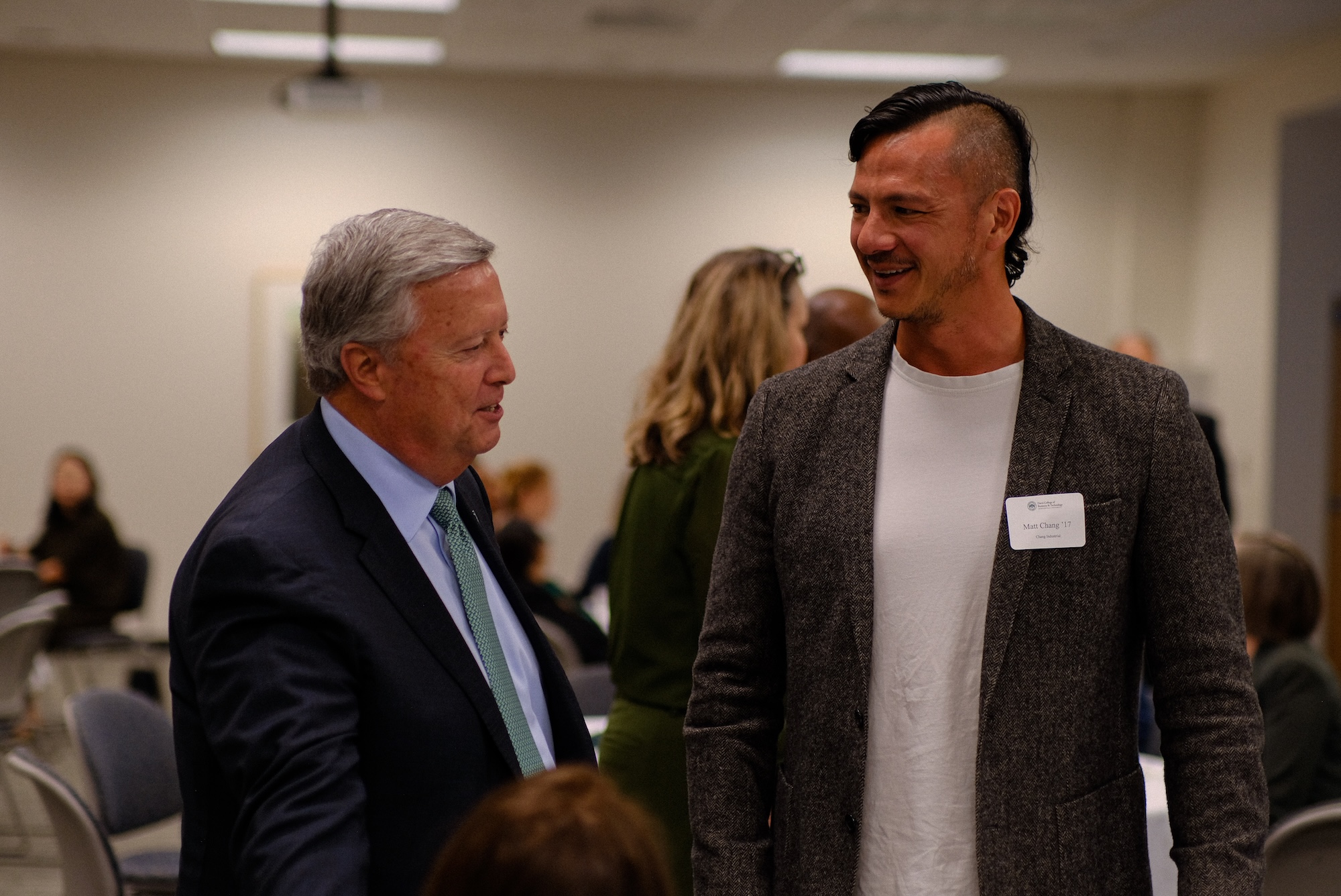 President Tim Cost with Matthew Chang