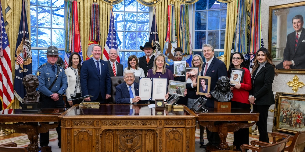 Wendy Parrish in Oval Office for bill signing