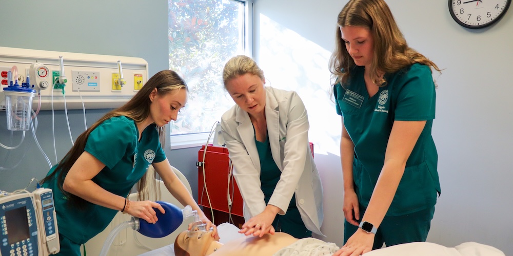 BRCHS Students working with faculty