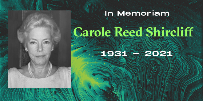 A memoriam graphic for Carole Shircliff.
