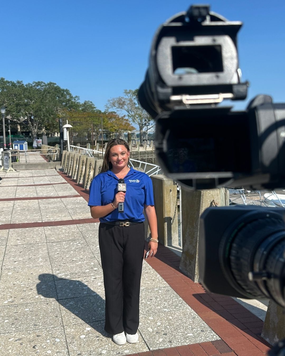 Danielle Ruddy working for Dolphin Channel Media