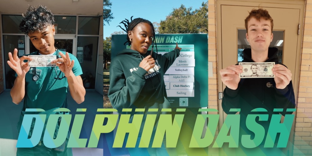 Dolphin Dash collage of students