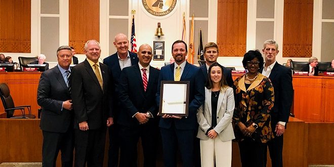 JU Davis College of Business CFA Institute Challenge 2018 team recognized by Jacksonville City Council after placing second in the world out of 1,200 universities.