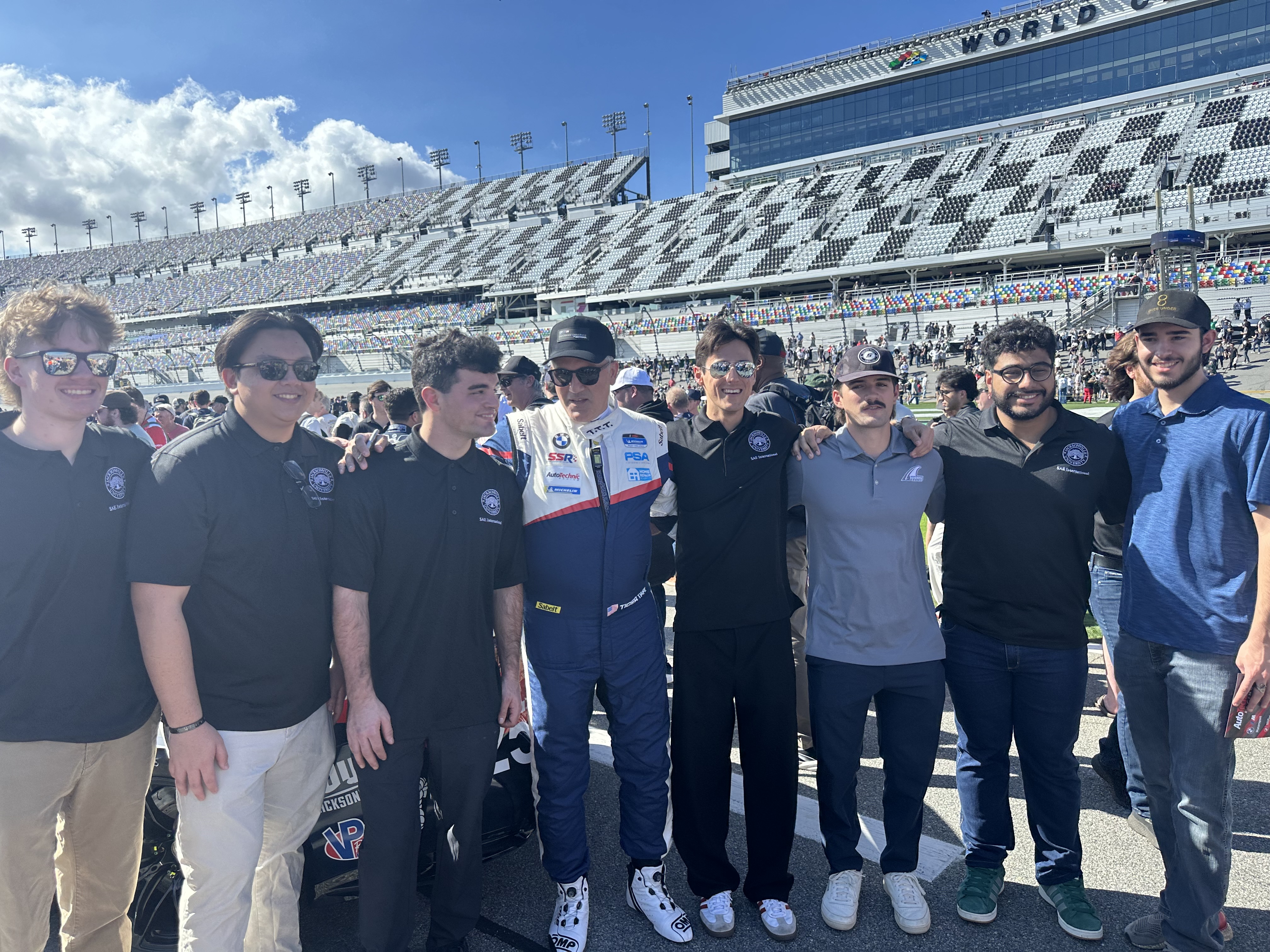 JU students at Daytona Speedway