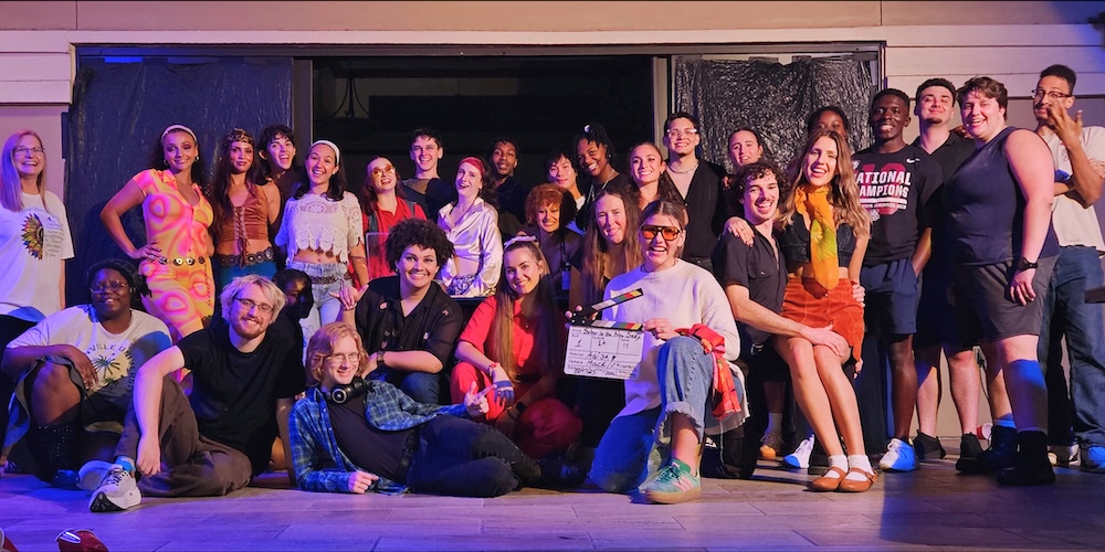 Studnets on set of PSA