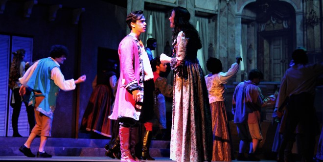 JU theatre students performing Romeo and Juliet. 