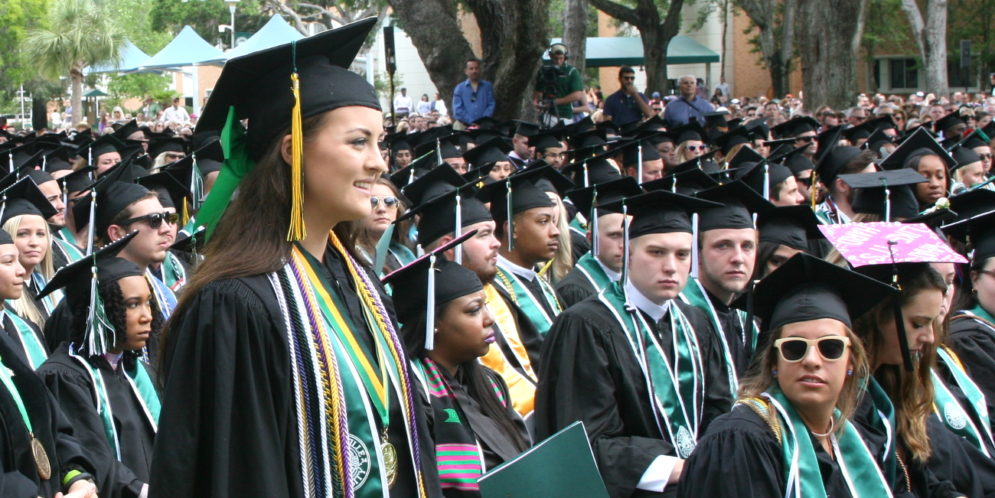 Savannah Bates won the Fred B. Noble Gold Medal for Scholarship, the University’s highest academic award for graduating seniors, at Spring 2017 Commencement.