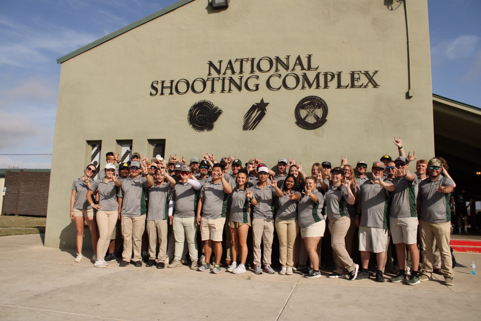 Shooting Team with their Phins Up