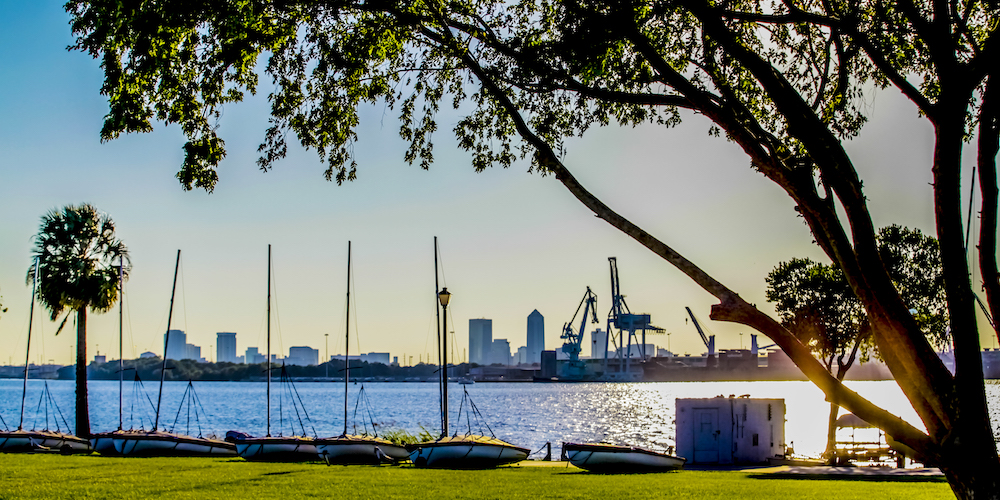 boats along the st. johns river