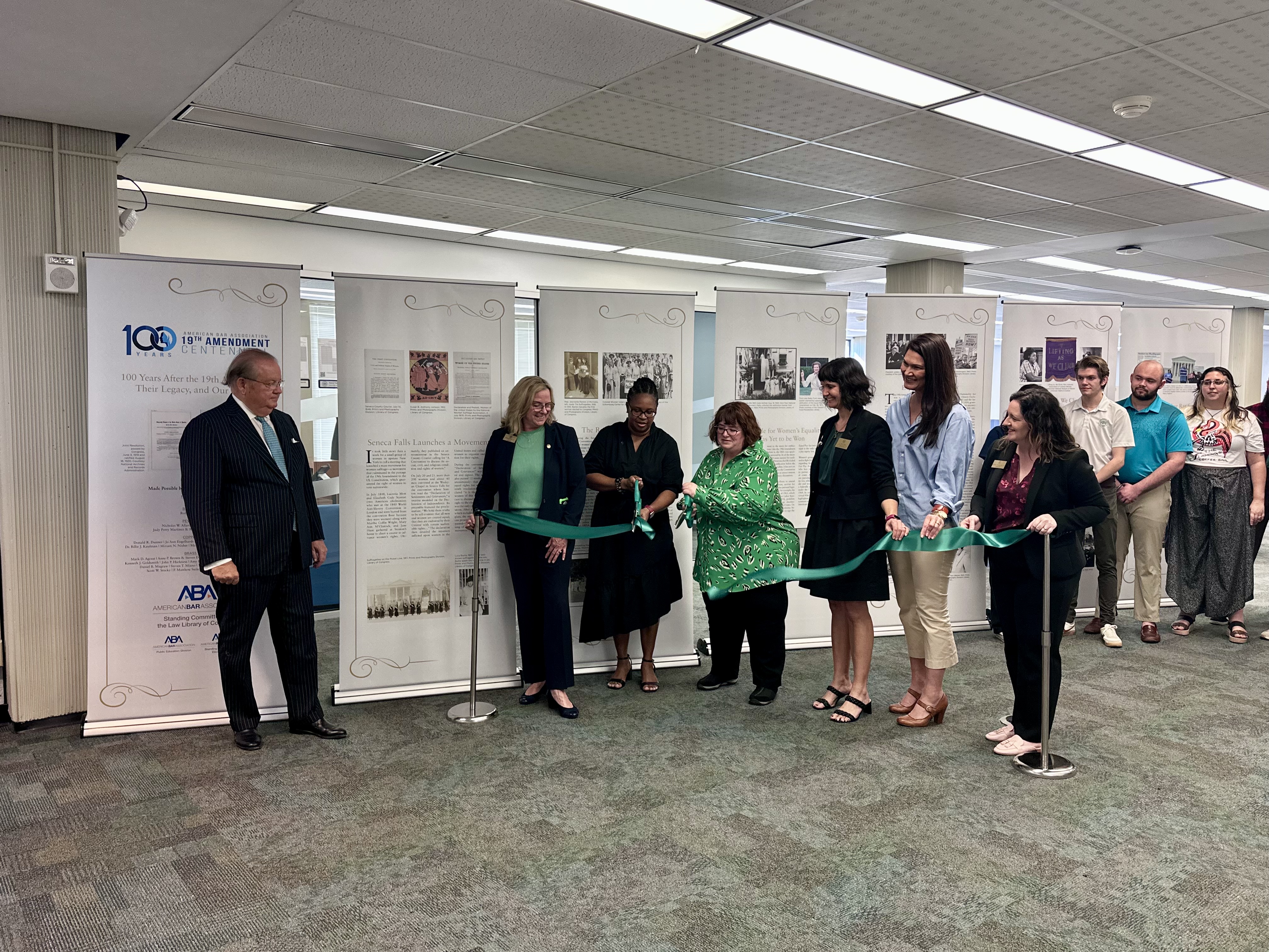 19th amendment ribbon cutting