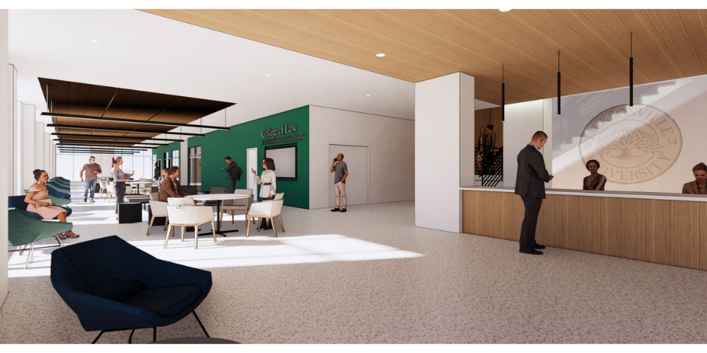 first floor college of law entry rendering