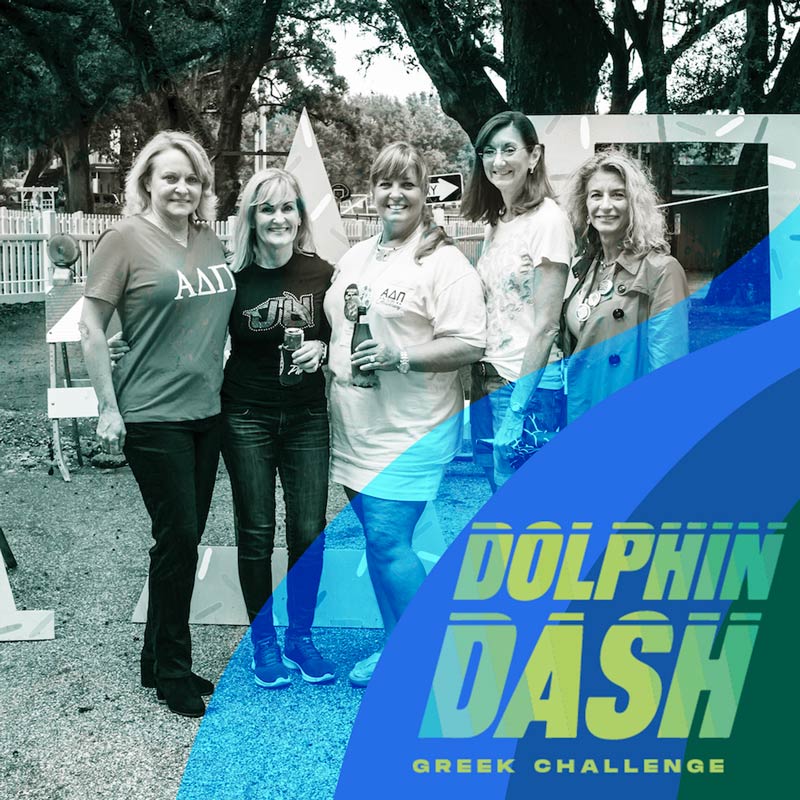 Dolphin Dash: Greek Challenge, represented here by Alpha Delta Pi