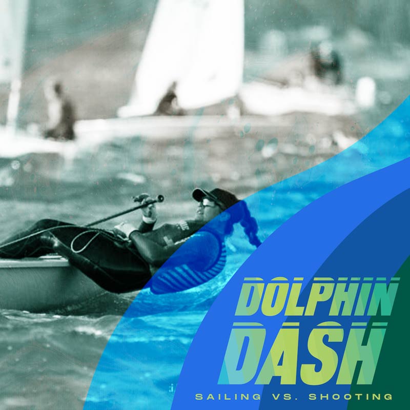 Dolphin Dash: Sailing vs. Shooting Challenge, represented here by the sailing team