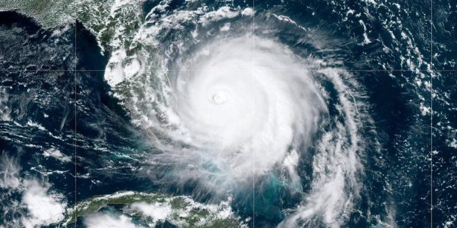 A view of Hurricane Doryan from space.